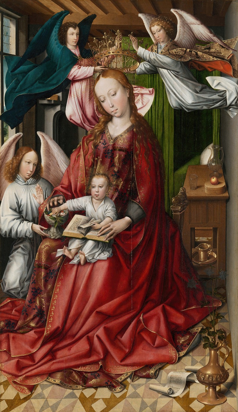 Virgin and Child Crowned by Angels — Colijn de Coter