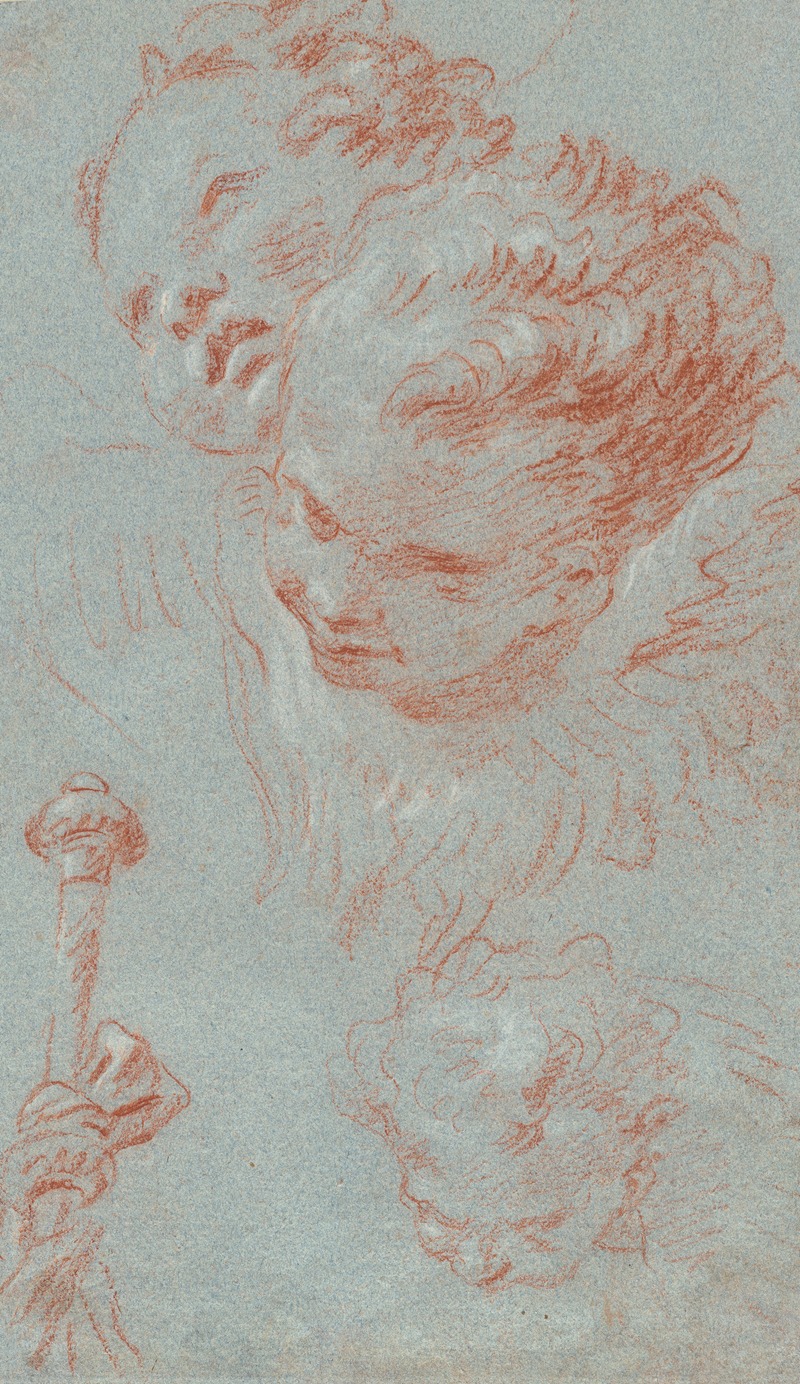 Three Cherubs and a Beribboned Staff by Джованни Баттиста Тьеполо, 1750 — digital art print download
