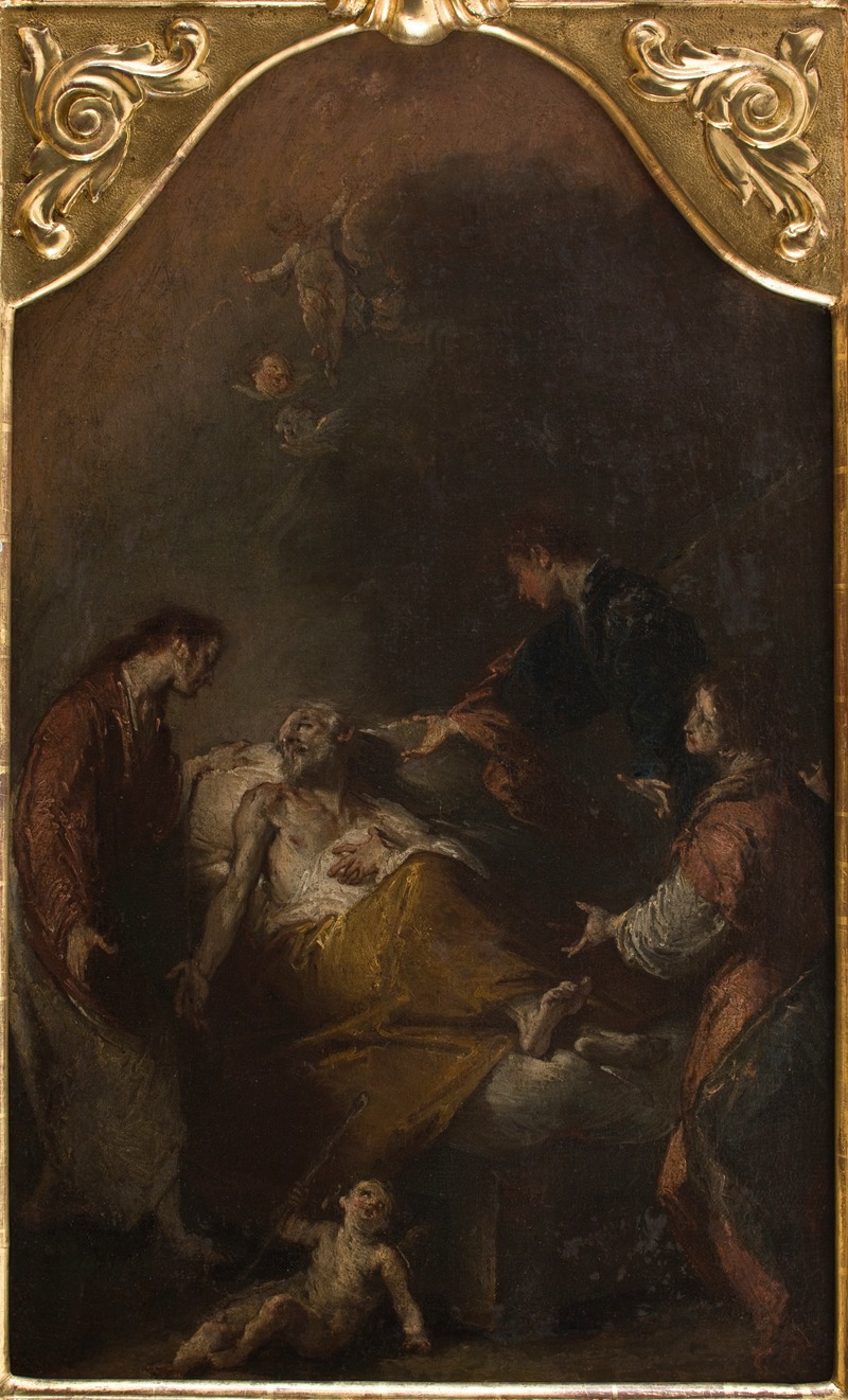 Death of Saint Joseph — Giuseppe Bazzani