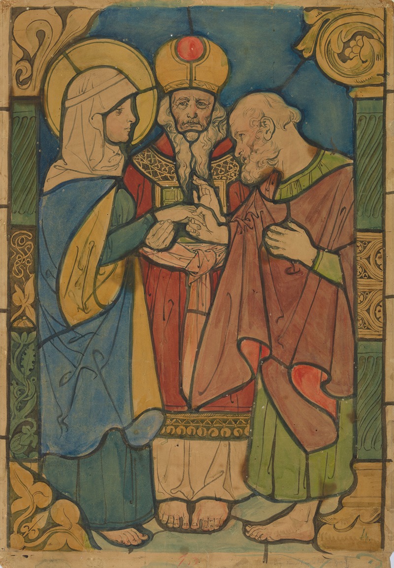 Maria's wedding with Józef by Юзеф Мехоффер, 1891 — digital art print download