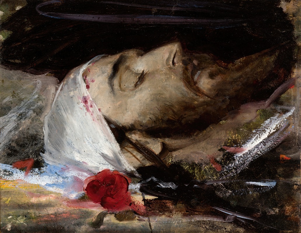 Head of Christ by Леон Вычулковский, 1878-1882 — digital art print download