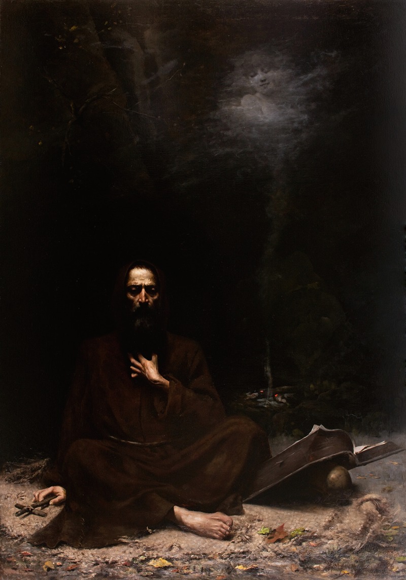 Temptation of St Anthony by Люцян Вендрыховский, 1886 — digital art print download