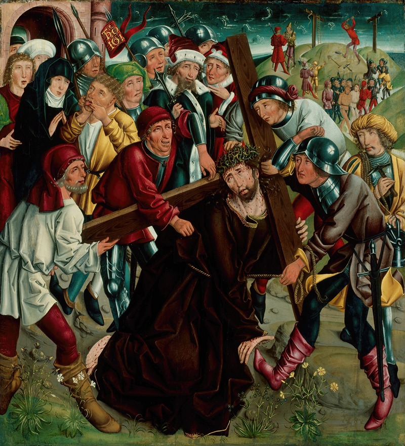 Christ Carrying the Cross by Master of the Freising Visitation, c. 1490 — digital art print download