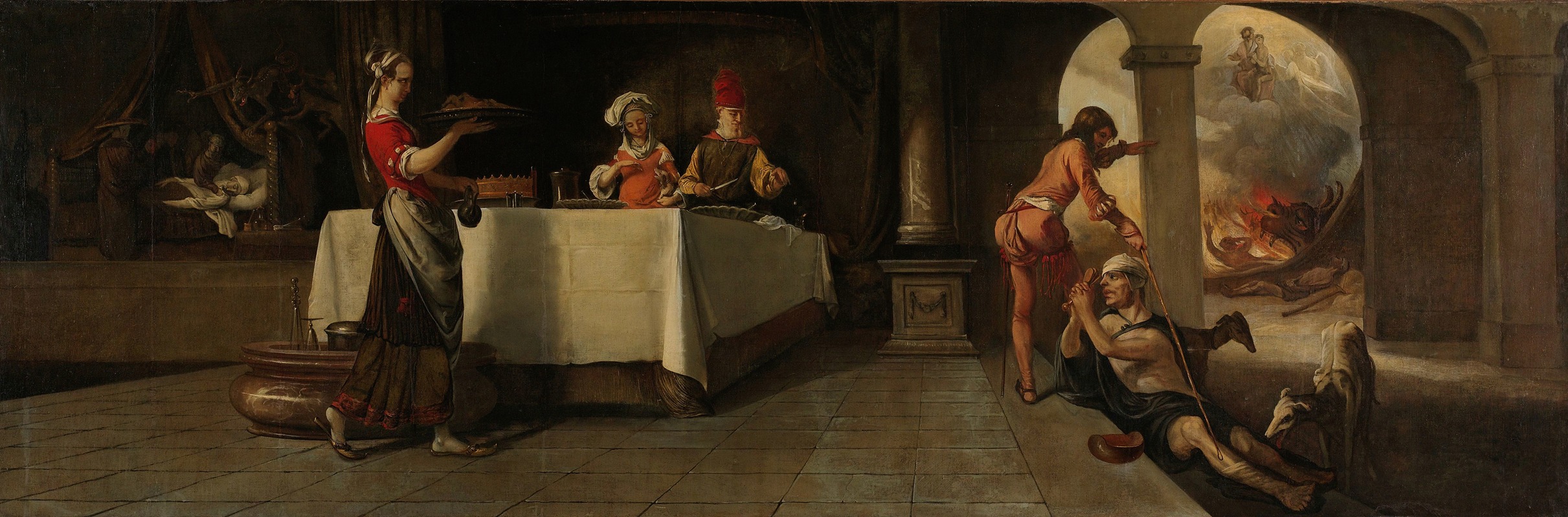 Lazarus and the Rich Man by Барент Фабрициус, 1661 — digital art print download