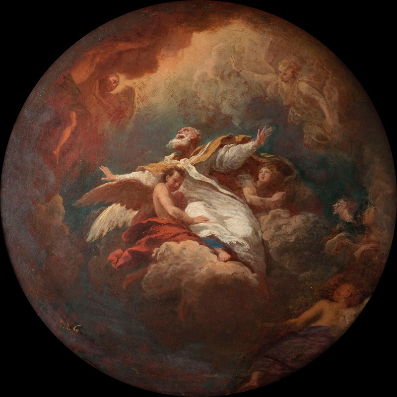 Gloire de saint Ambroise. by Bon Boullogne, 1704 — digital art print download