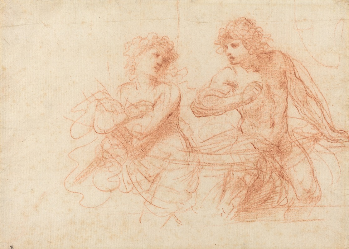 Amnon and Tamar by Гверчино, 1649 — digital art print download