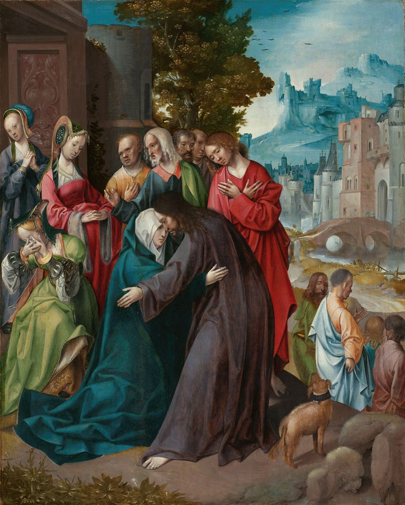 Christ Taking Leave of his Mother — Cornelis Engebrechtsz
