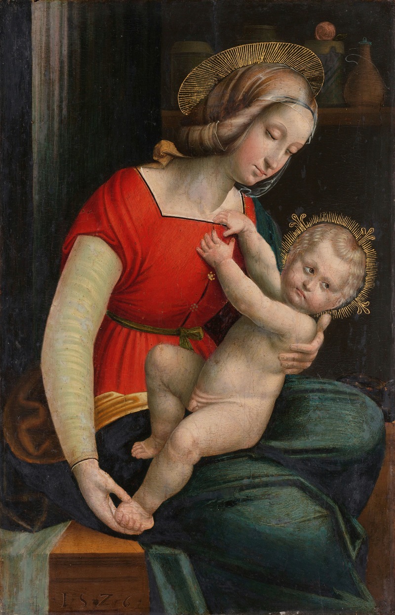 Madonna and Child by Defendente Ferrari, 1526 — digital art print download