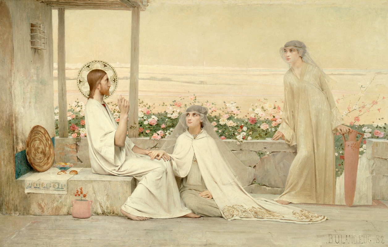 Le Christ chez Marthe et Marie — Eugène Buland