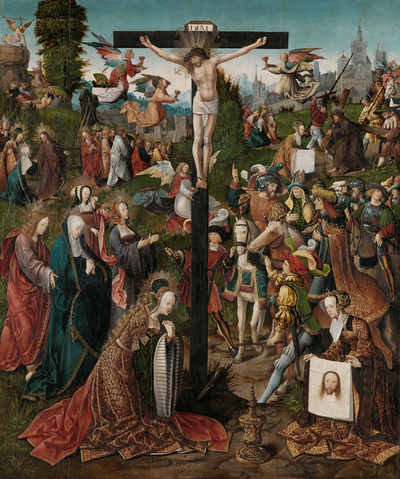 The Crucifixion by Якоб Корнелис ван Оостсанен — digital art print download
