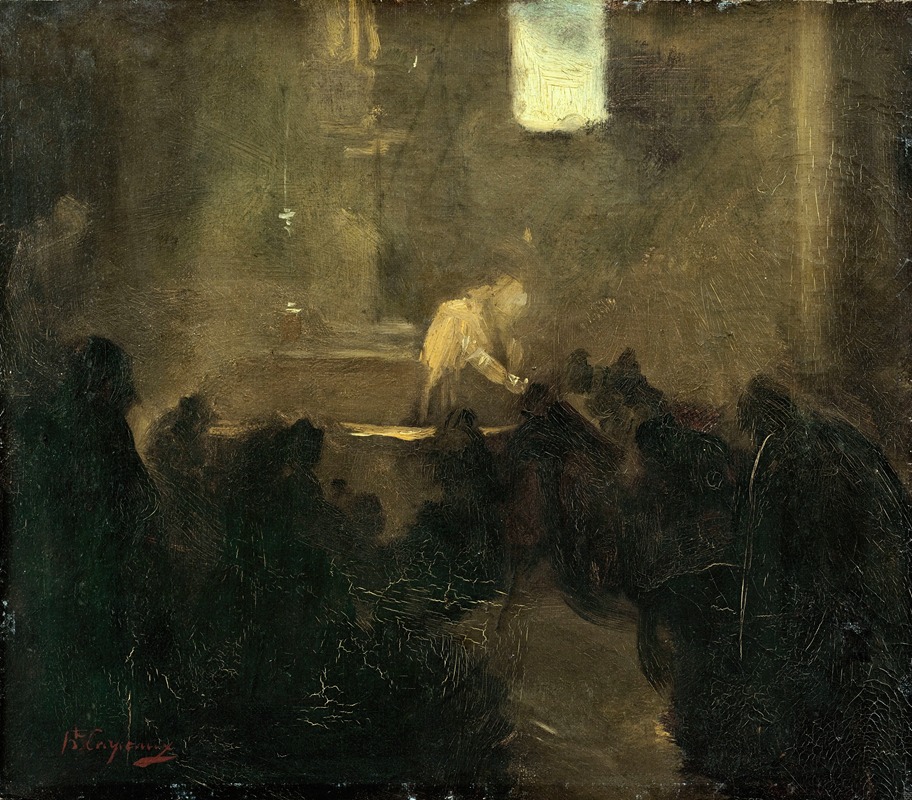 La Communion by Жан-Батист Карпо, 1860 — digital art print download