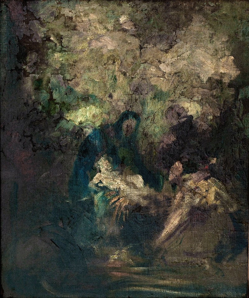 L'Adoration des bergers by Жан-Батист Карпо — digital art print download