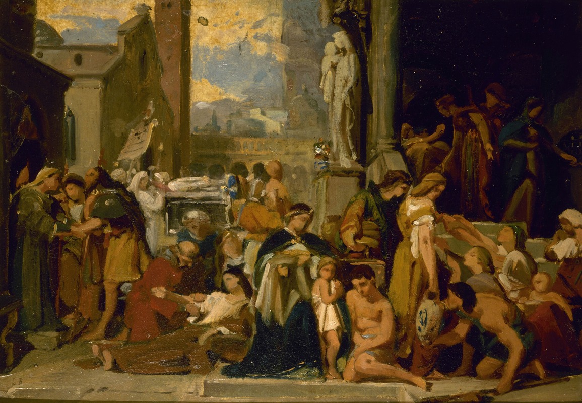 Les sept œuvres de miséricorde by Жан-Луи Безар, 1839 — digital art print download