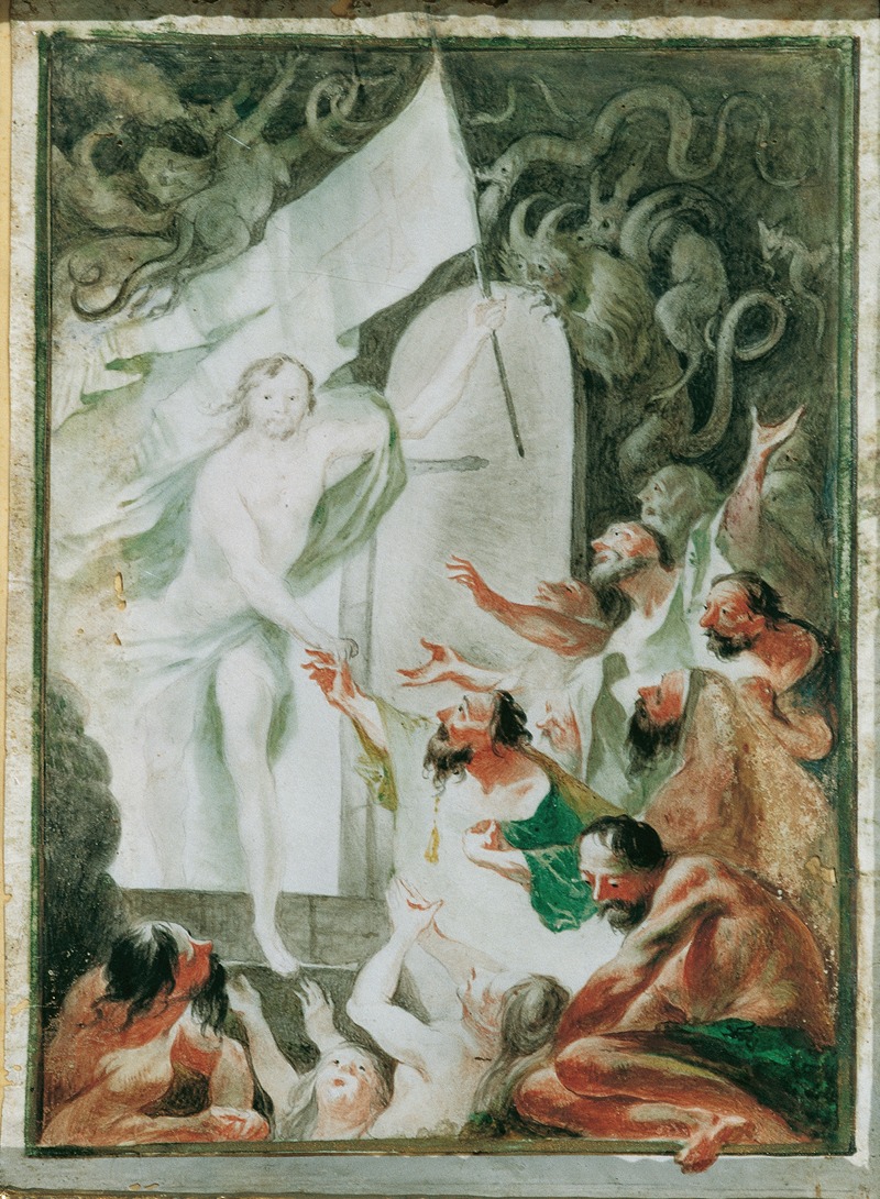 Christus in der Vorhölle by Иосиф Винтерхальдер-младший, 1763 — digital art print download