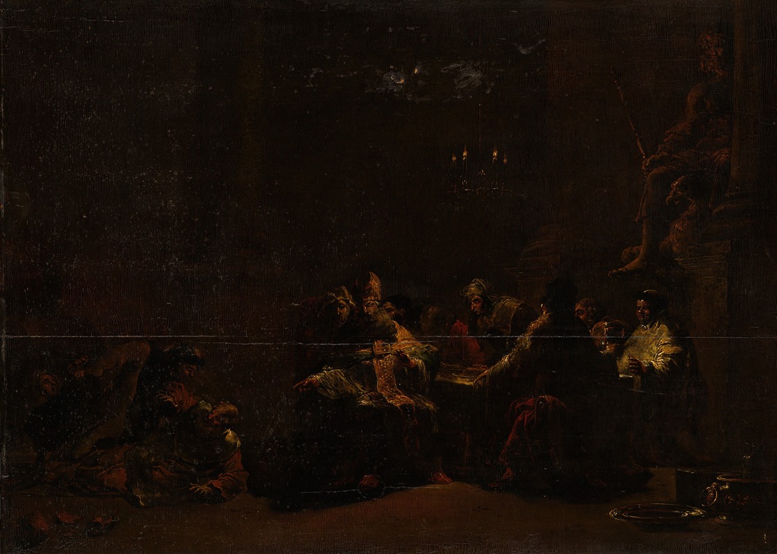Pashur Smiting Jeremiah in the Temple — Леонар Брамер