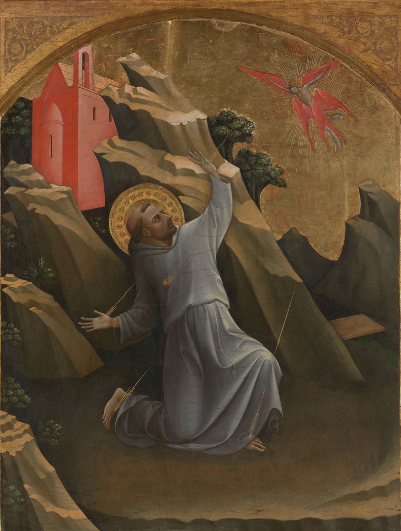 Saint Francis Receiving the Stigmata by Lorenzo Monaco, c. 1420 — digital art print download