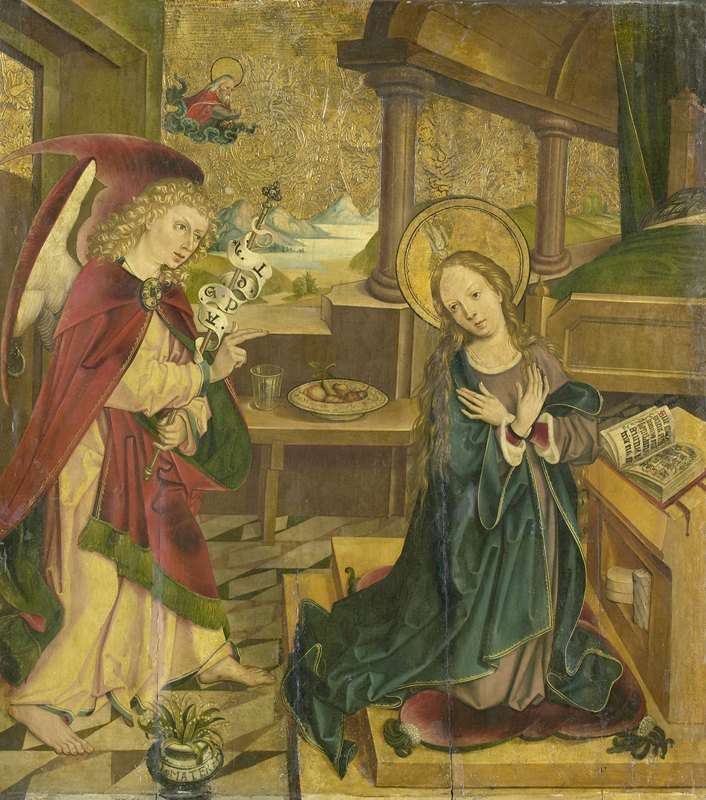 Annunciation to the Virgin by Meester van het Salemer Altaar, 1490 - 1510 — digital art print download