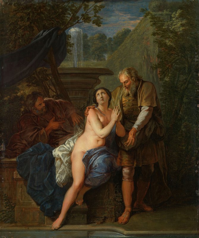 Susanna and the Elders by Nicolas Bertin, 1690 - 1710 — digital art print download
