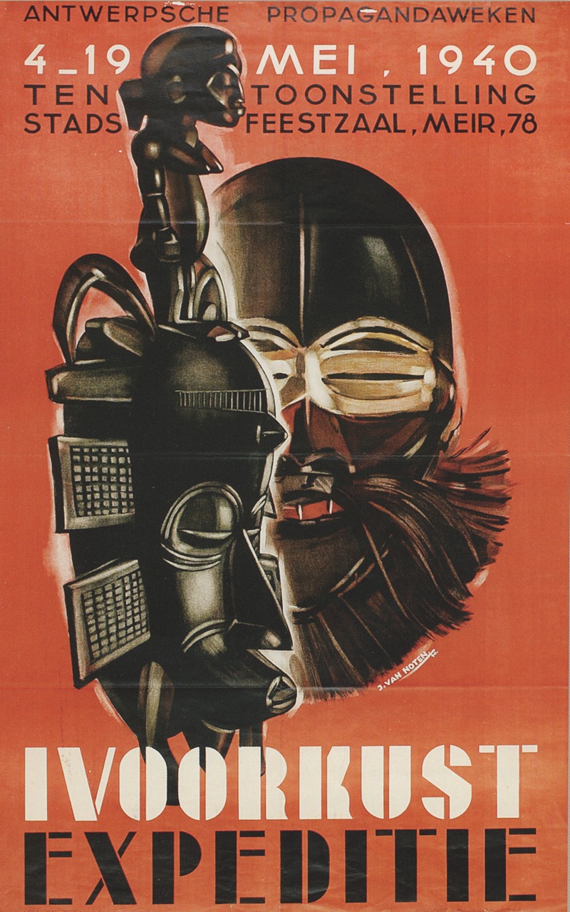 Ivoorkust Expeditie by Jean Van Noten, 1940 — digital art print download