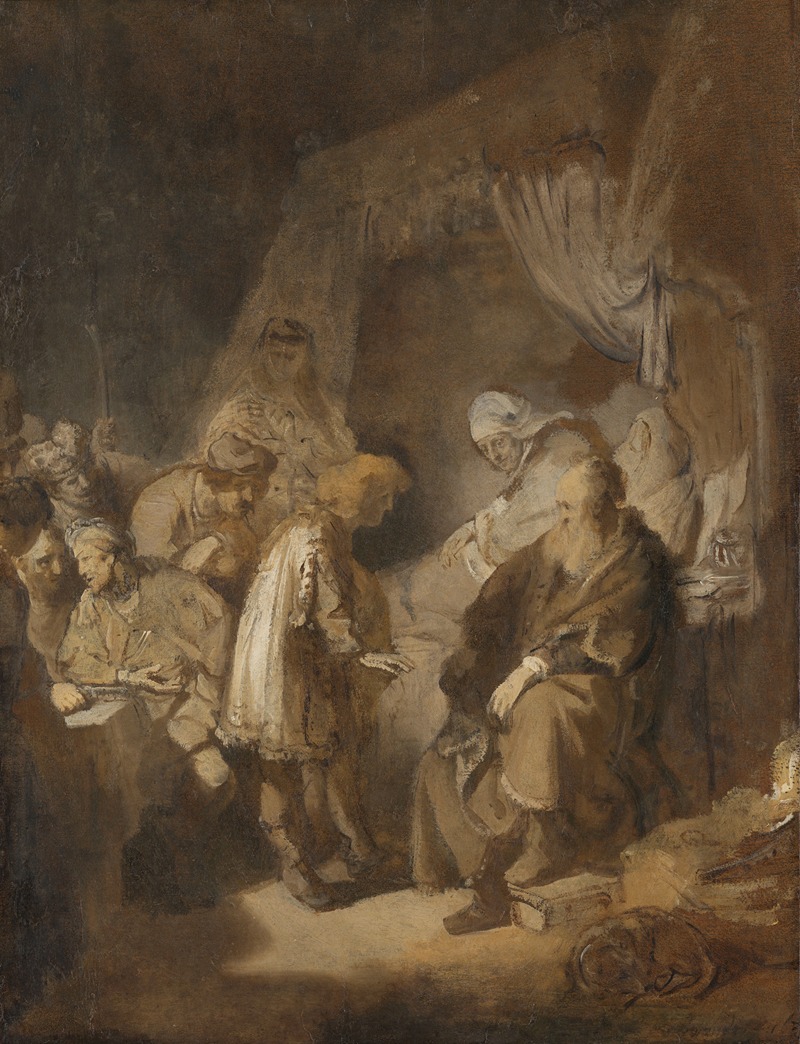 Joseph telling his dreams by Рембрандт ван Рейн, 1633 — digital art print download