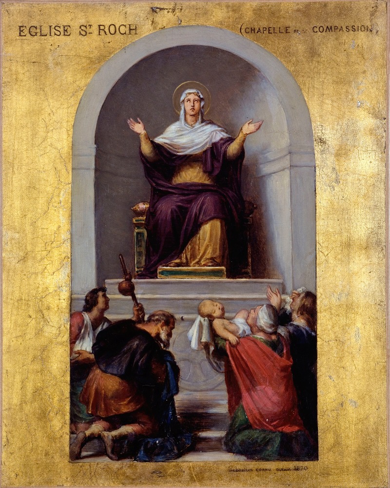 La Vierge consolatrice by Себастьен Мельхиор Корню, 1870 — digital art print download