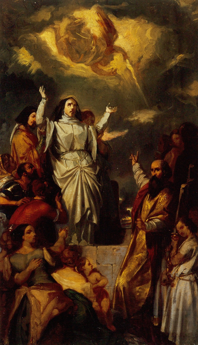 Apothéose de sainte Geneviève by Южен Девериа, 1835 — digital art print download