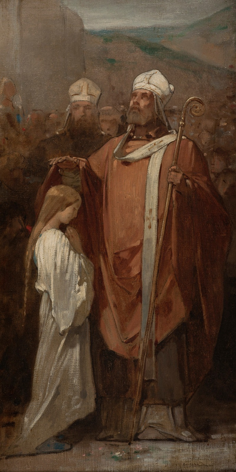 La Consécration de sainte Geneviève by Eugène Médard, 1874 — digital art print download