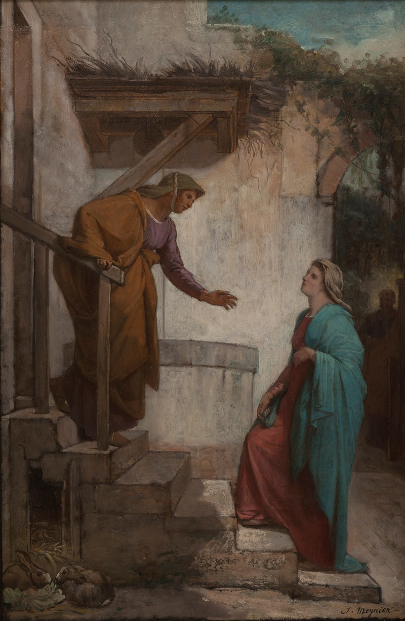 La Visitation by Jules-Joseph Meynier, 1872 — digital art print download