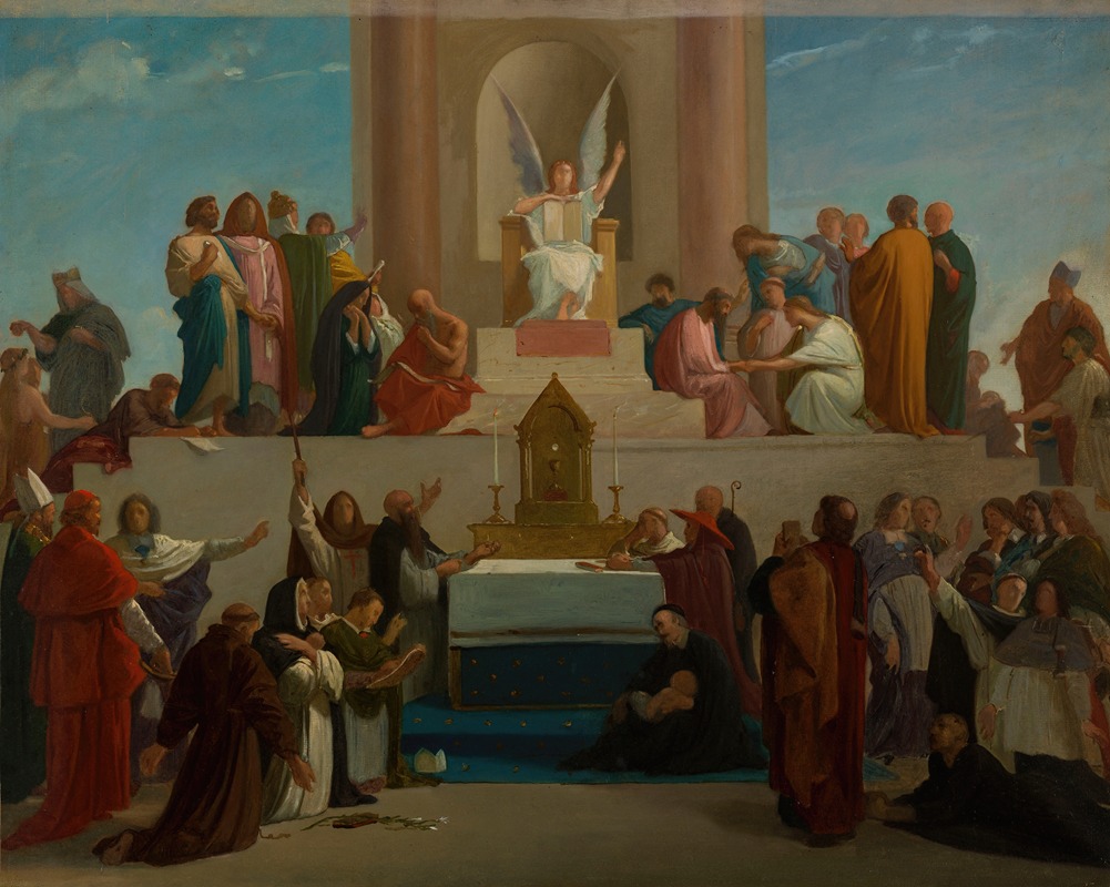 La Théologie by Louis Charles Timbal, 1870 — digital art print download