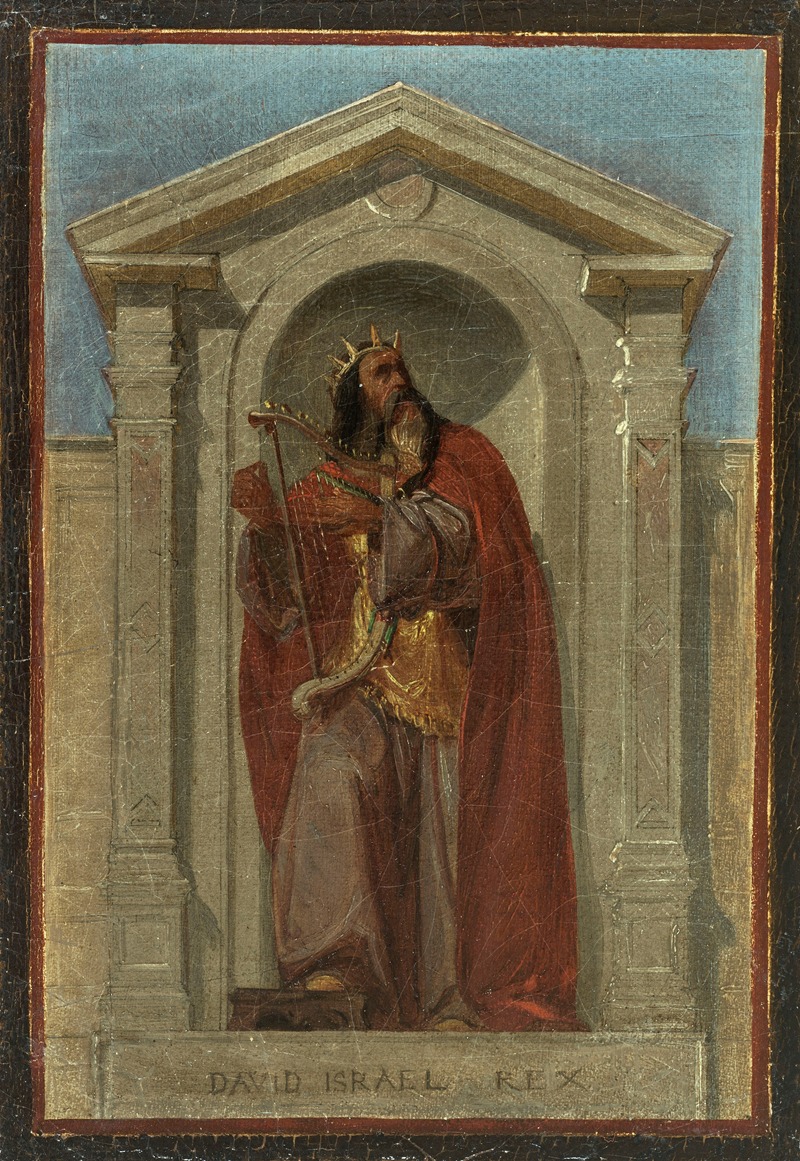 David, roi d'Israël by Nicolas Auguste Hesse, 1840 — digital art print download