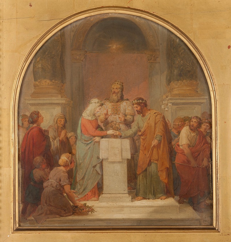 Le Mariage de la Vierge by Николя Луи Франсуа Госс, 1857 — digital art print download