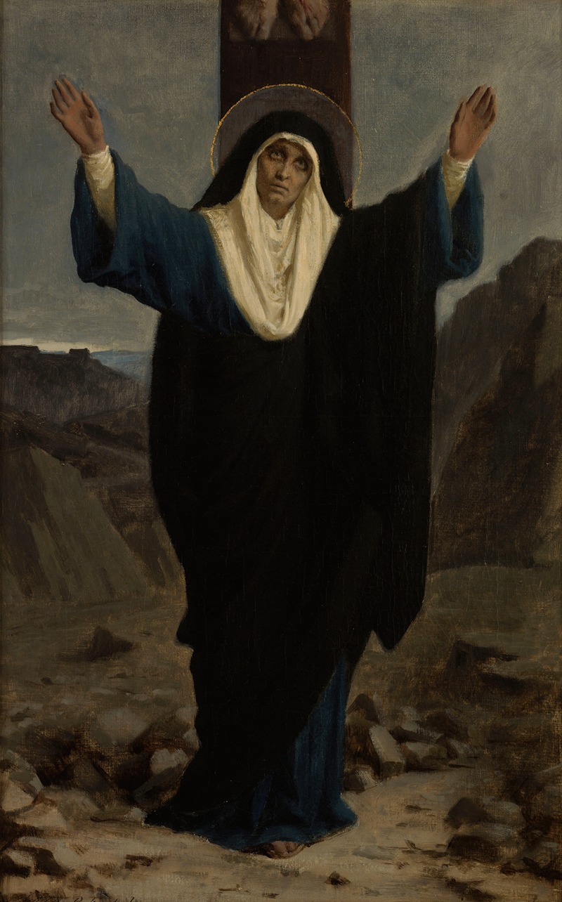 Mater dolorosa by Pierre Fritel, 1878 — digital art print download