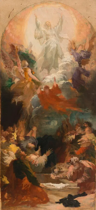 L'Assomption by Xavier-Alphonse Monchablon, 1882 — digital art print download