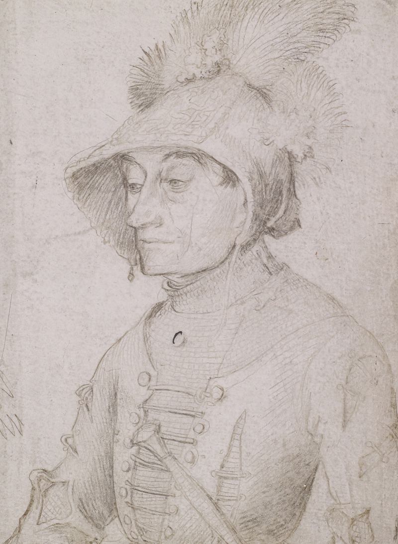Halbfigurenbild eines Mannes in Reisetracht — Hans Holbein The Elder