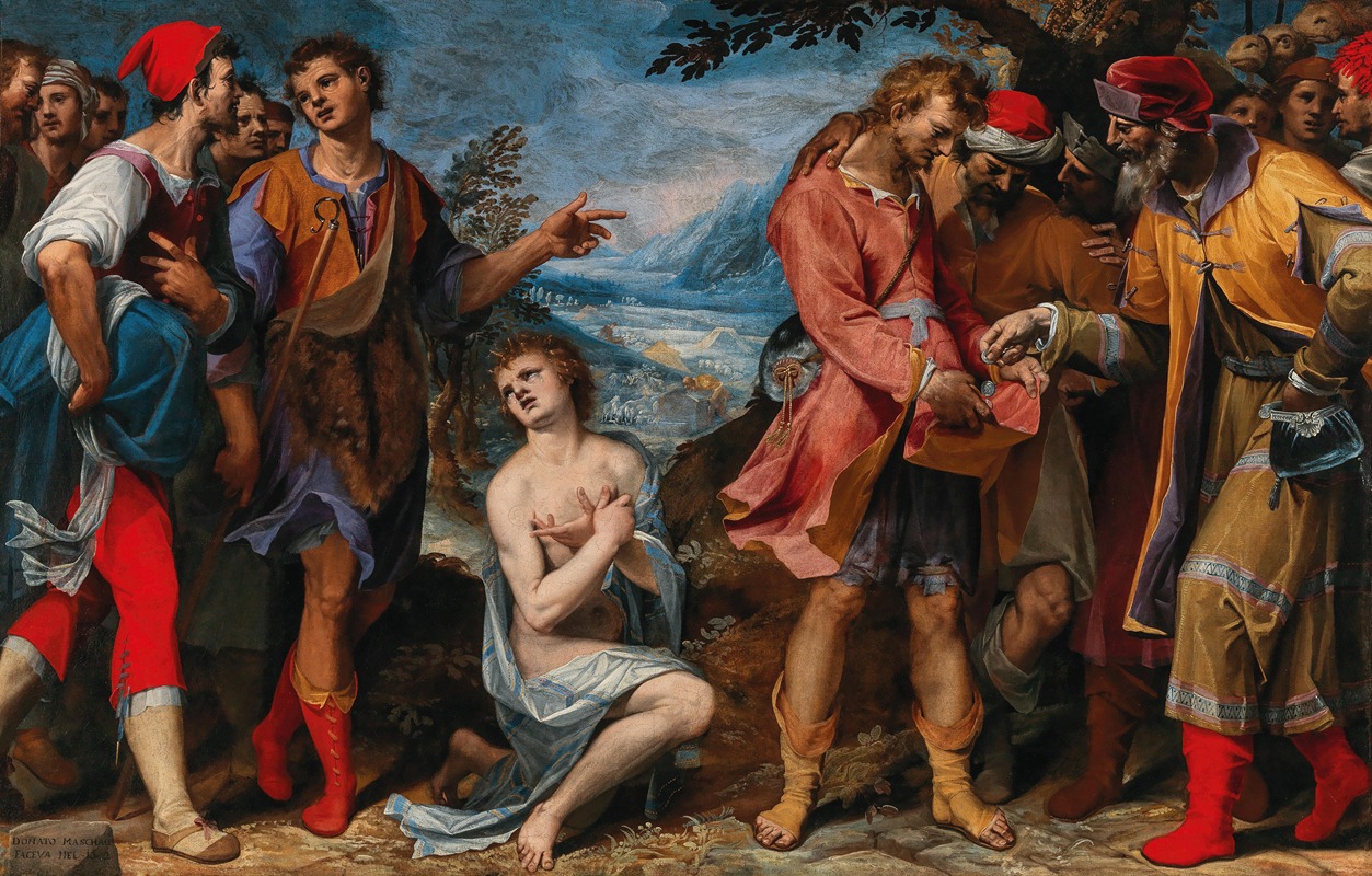 Joseph being sold by his brothers — Donato Mascagni