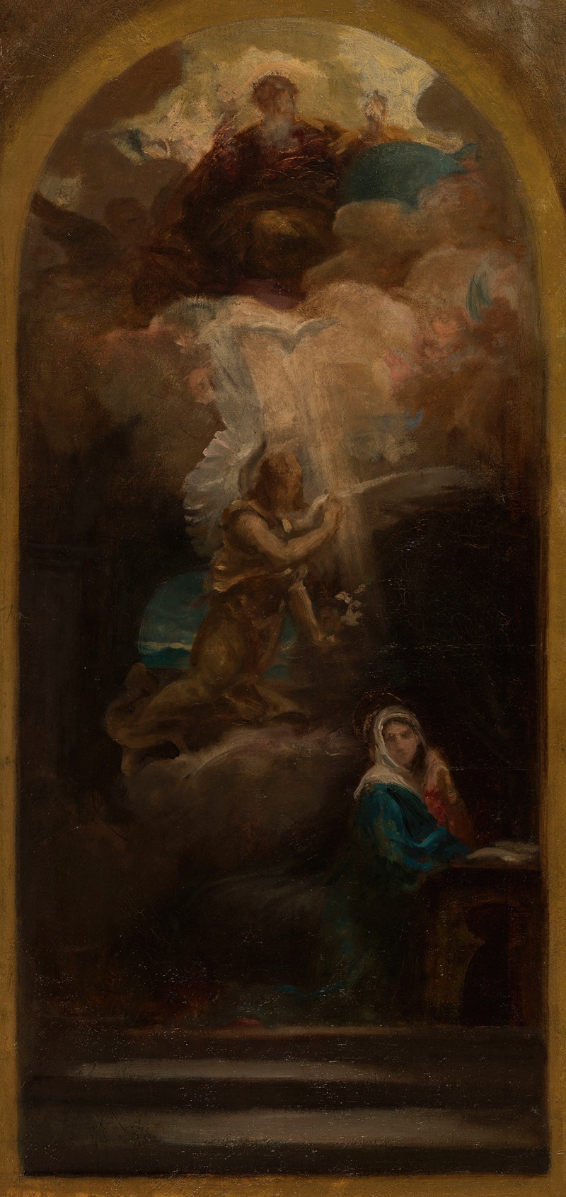 L'Annonciation by Jules-Louis Machard, 1875 — digital art print download