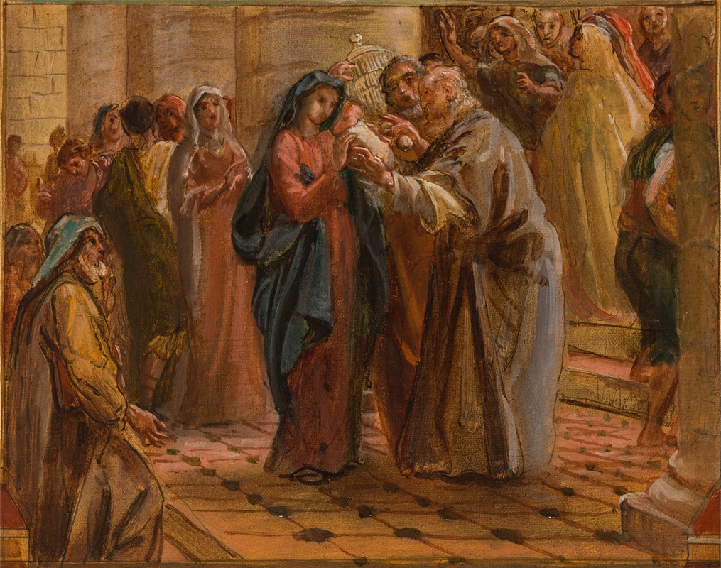 La présentation au temple by Louis-Antoine-Léon Riesener, 1854 — digital art print download
