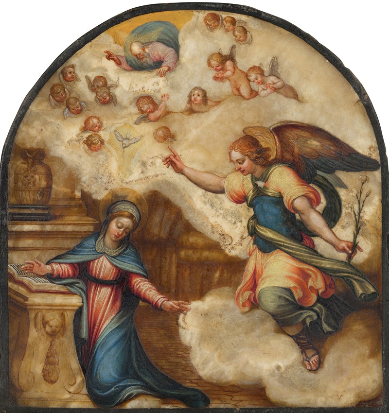 The Annunciation by Тосканская школа — digital art print download
