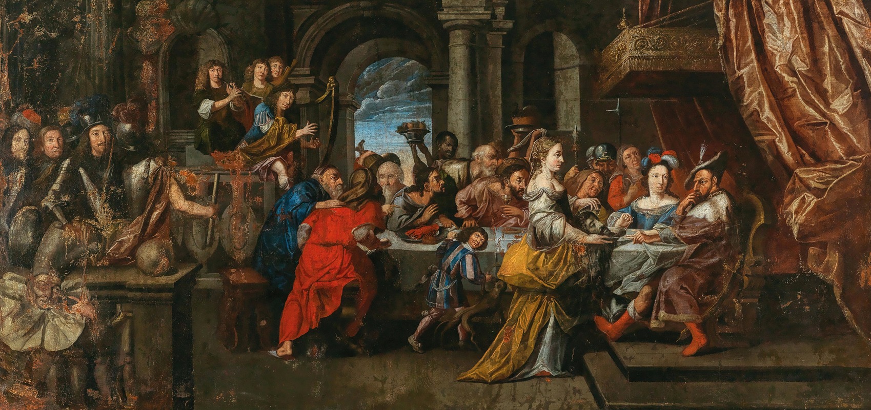 The Feast of Herod — Workshop of Isaac Isaacsz.