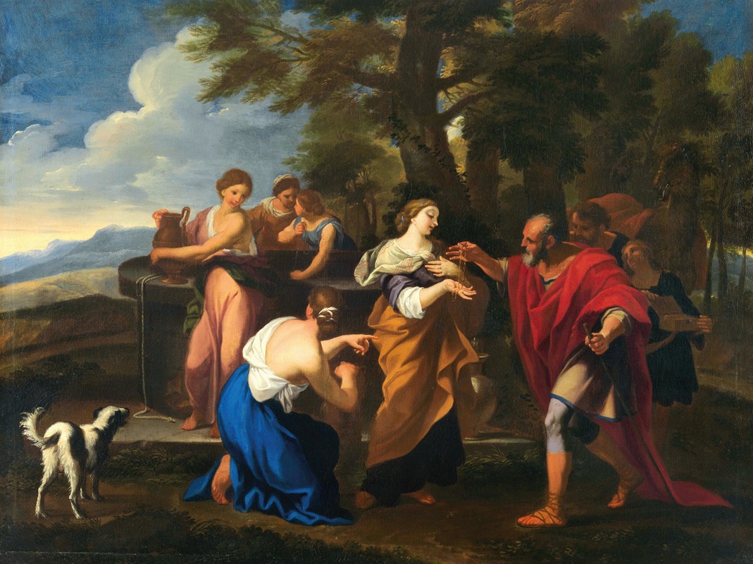 Rebecca at the well — Workshop of Luigi Garzi