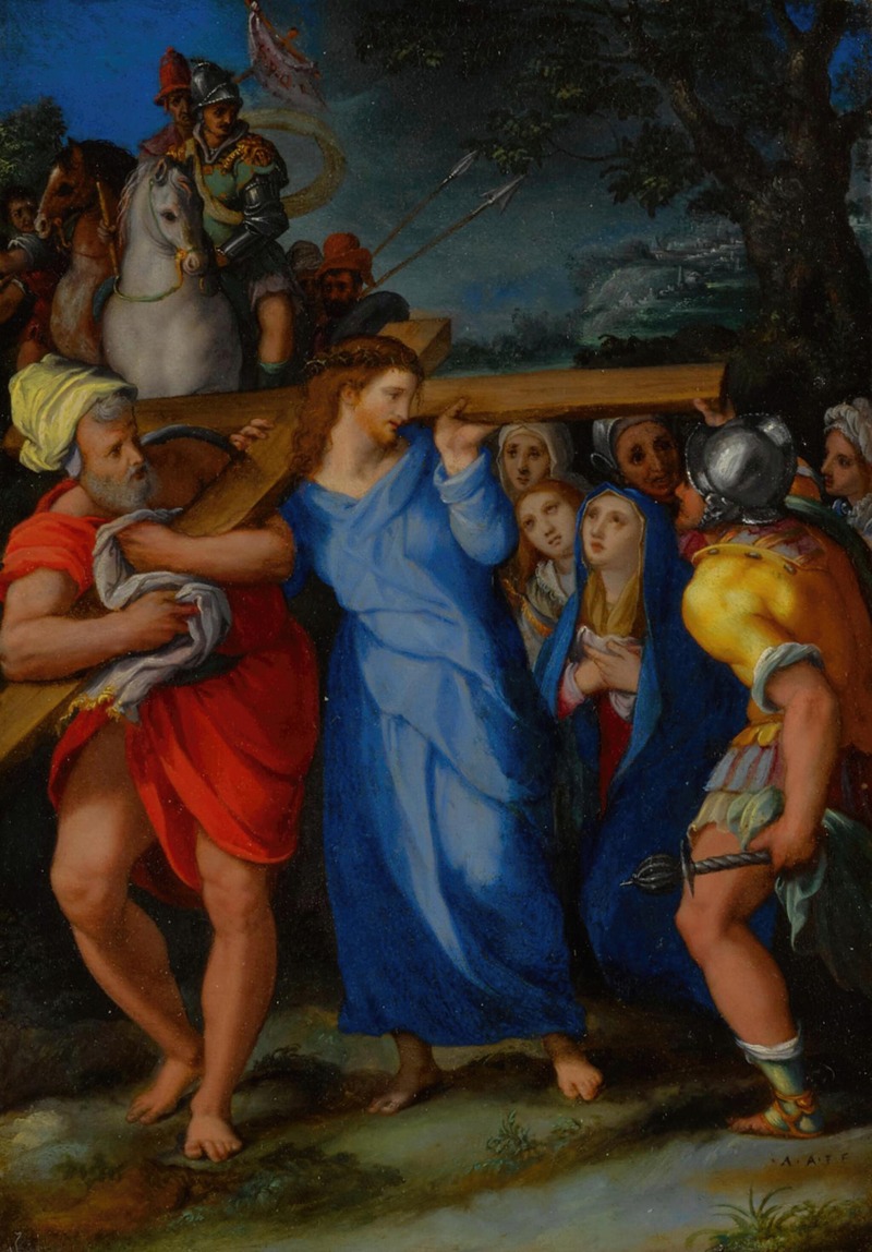 Christ Carrying the Cross by Алессандро Аллори — digital art print download