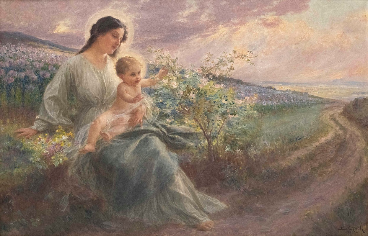 Madonna mit Kind am Wegrand — Эмиль Чех