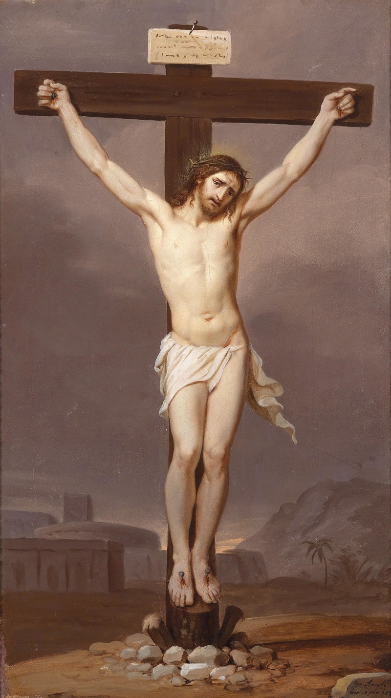 Christus am Kreuz by Josef Arnold the elder, 1827 — digital art print download