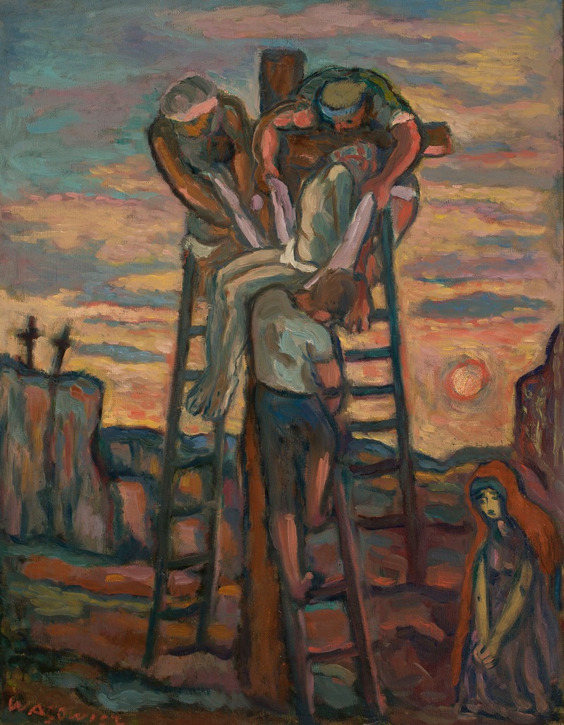 Descent from the Cross II by Вацлав Вансович, 1938 — digital art print download