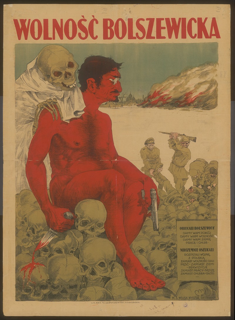 Wolność bolszewicka by Władysław Główczewski, 1920 — digital art print download