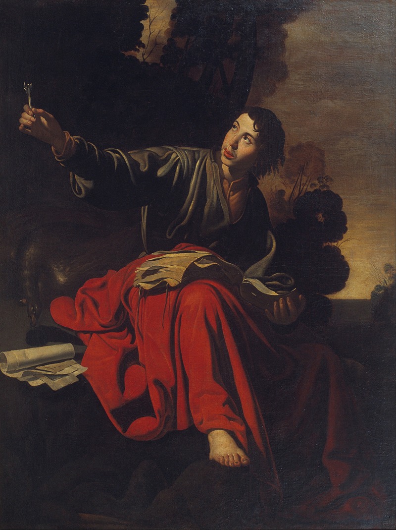 Saint John the Evangelist at Patmos — Anonymous
