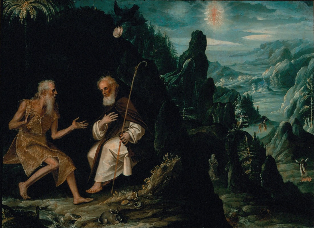 The Hermits, Saint Paul and Saint Anthony by Baltasar de Echave Ibía — digital art print download