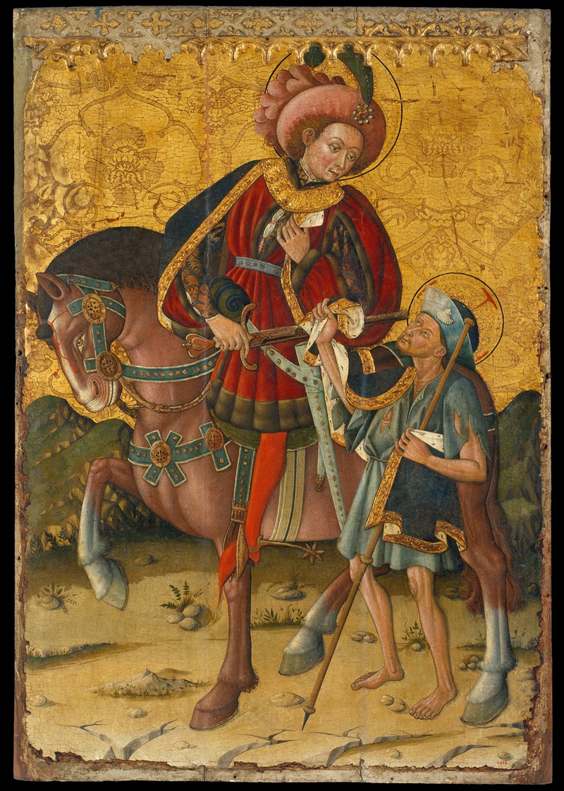 Saint Martin Sharing his Cloak by Blasco de Grañén — digital art print download
