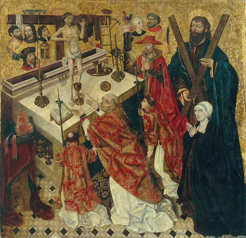 The Mass of Saint Gregory — Diego de la Cruz