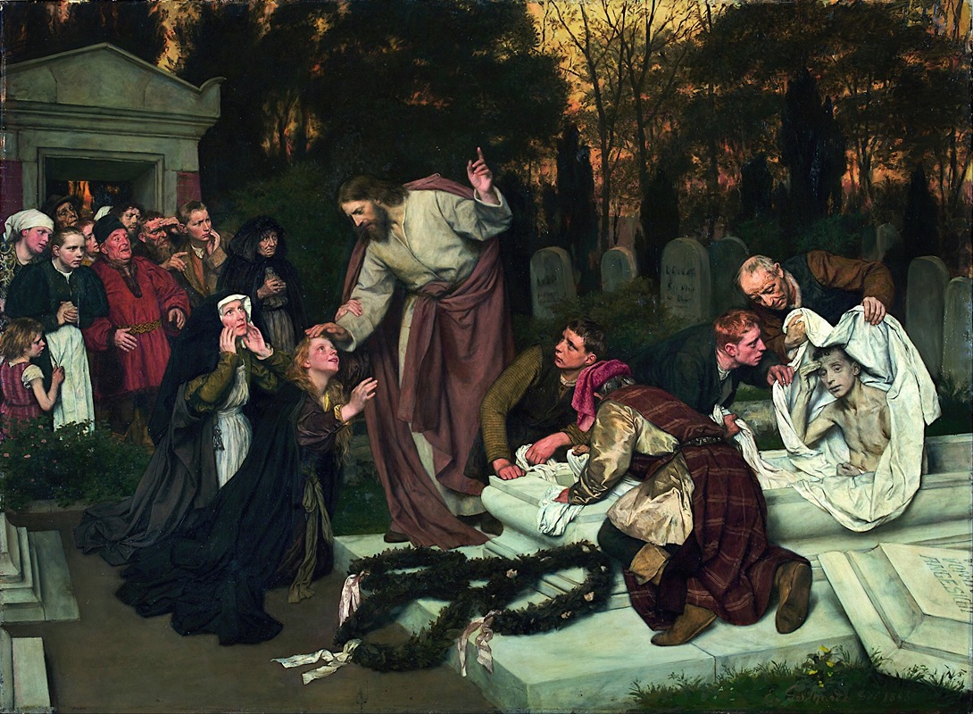 The Raising of Lazarus — Eduard von Gebhardt